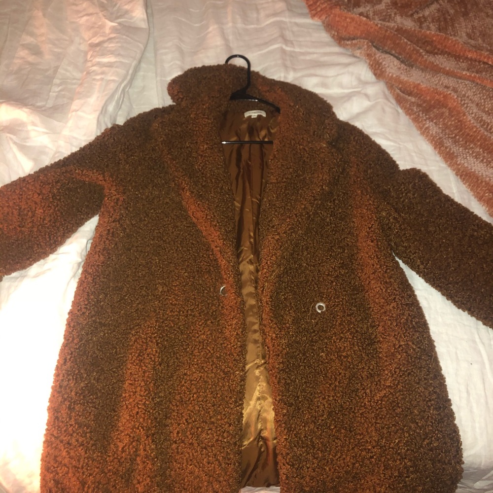 BCBCMAXAZRIA Teddy jacket brown Large 70s